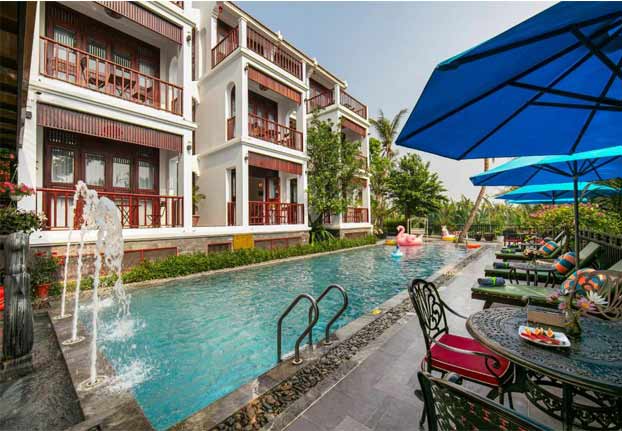 hồ bơi khách sạn Hội An Riverside Villas
& Apartments