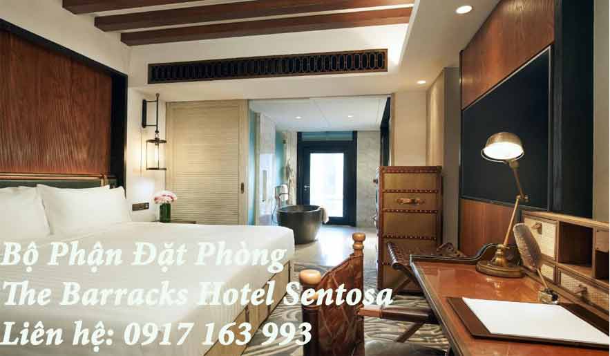 đặt phòng khách sạn có bể bơi tại đảo sentosa The Barracks Hotel Sentosa singapore