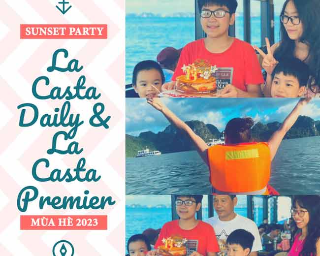 Khuyến mãi giảm giá du thuyền hạng sang 5 sao Quảng Ninh La Casta sunset party